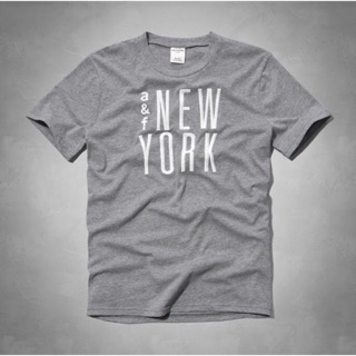 【現貨】美國代購 A&F Abercrombie & Fitch 大童款 New York 棉質 短袖 上衣 T恤
