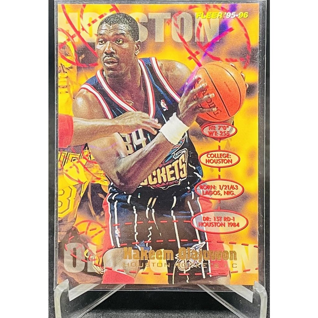 HAKEEM OLAJUWON NBA 1995-96 FLEER #224 火箭隊 非洲天王 籃球卡