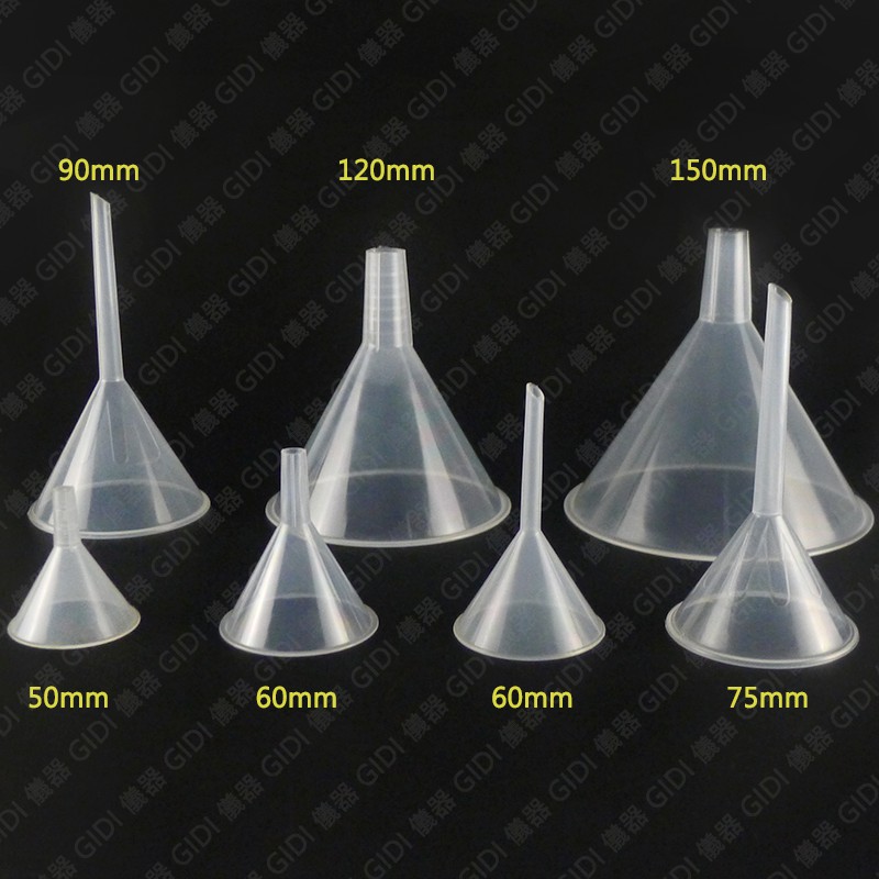 Gidi 儀器 塑膠漏斗50mm 1mm 實驗器具粉體漏斗螺旋型快速漏斗塑膠分離漏斗玻璃漏斗 蝦皮購物