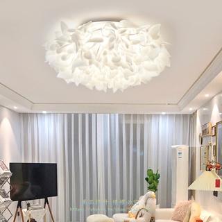 花瓣雲朵吸頂臥室溫馨兒童房間LED花朵燈燈具【美品匯GR】