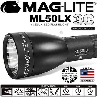 【電筒魔】公司貨 MAG-LITE ML50LX 705流明 3C LED 手電筒 #ML50LX-S3CC6Y /黑色