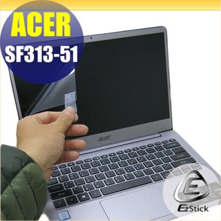 【Ezstick】ACER SF313-51 靜電式筆電LCD液晶螢幕貼 (可選鏡面或霧面)
