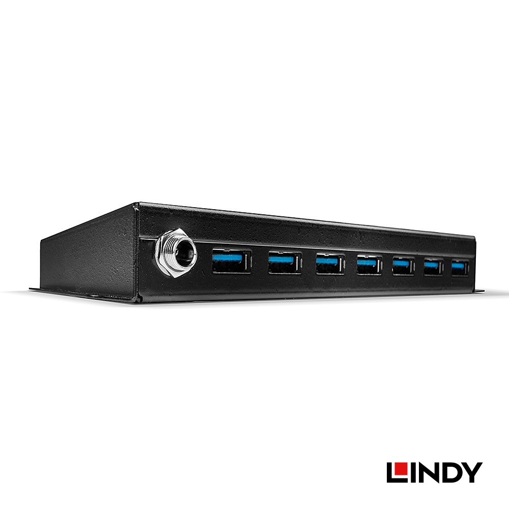 LINDY 林帝 USB 3.0 工業等級7埠延長HUB集線器 (43128)