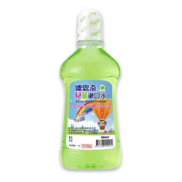 德恩奈兒童漱口水500ml-青蘋果口味(特價) 口腔清潔 漱口水 兒童適用 DT1-12【久大文具】1544