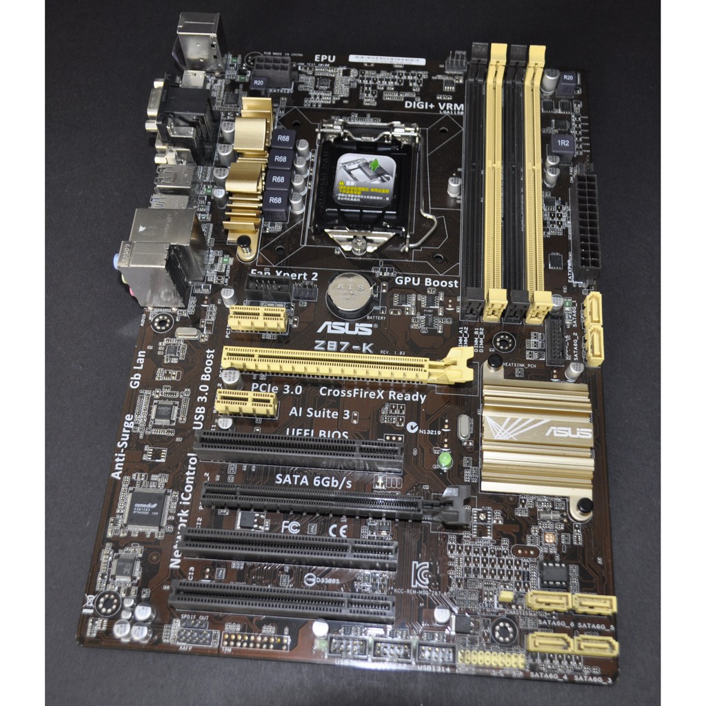 華碩Z87-K (1150 DDR3 SATA3 前後USB3.0 PCIe3.0 COM) 非 B85 H87 H97