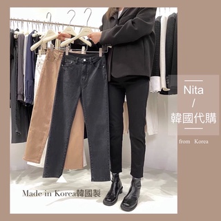 中高腰煙管九分牛仔褲直筒顯瘦Nita韓國代購🇰🇷韓國製明洞東大門連線