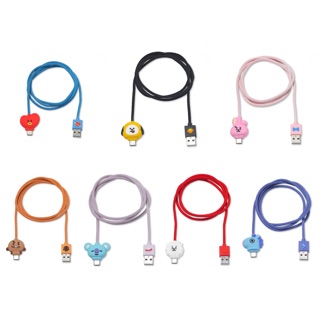 正版BT21 TATA Type-C CHIMMY COOKY KOYA RJ SHOOKY Type-C充電線傳輸線