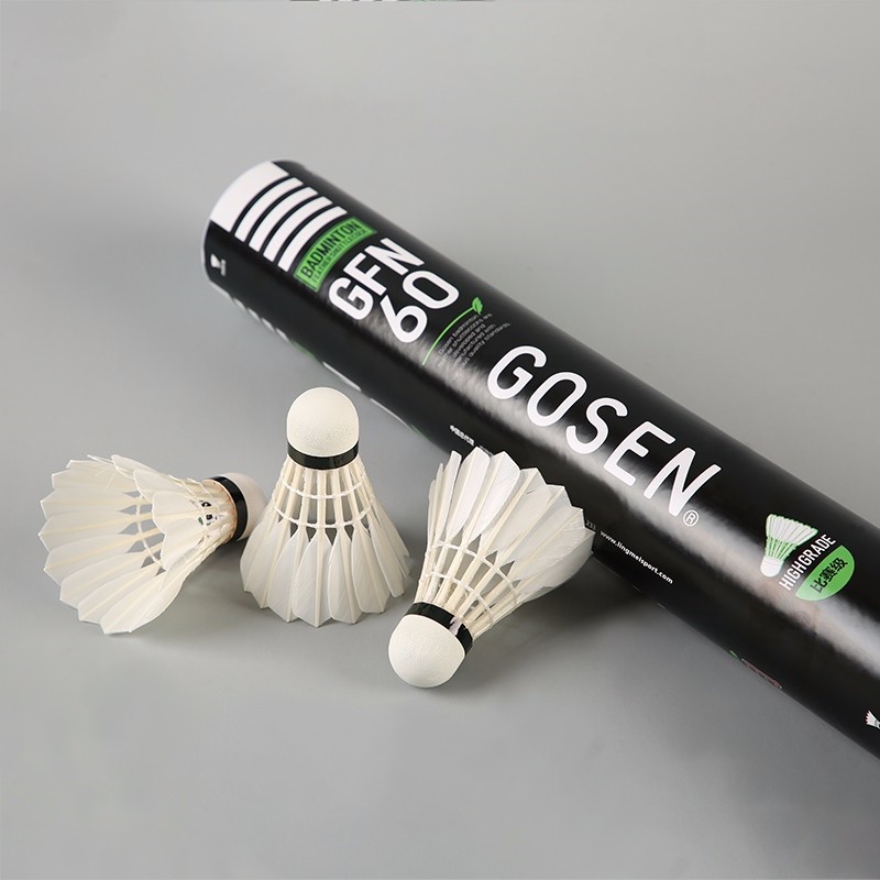 Gosen羽毛球 GFN 60  換掉R4號 專業比賽級羽球 飛行穩定 鶿鴣鴨全圓頂級毛片 羽毛球 高級鴨毛比賽球