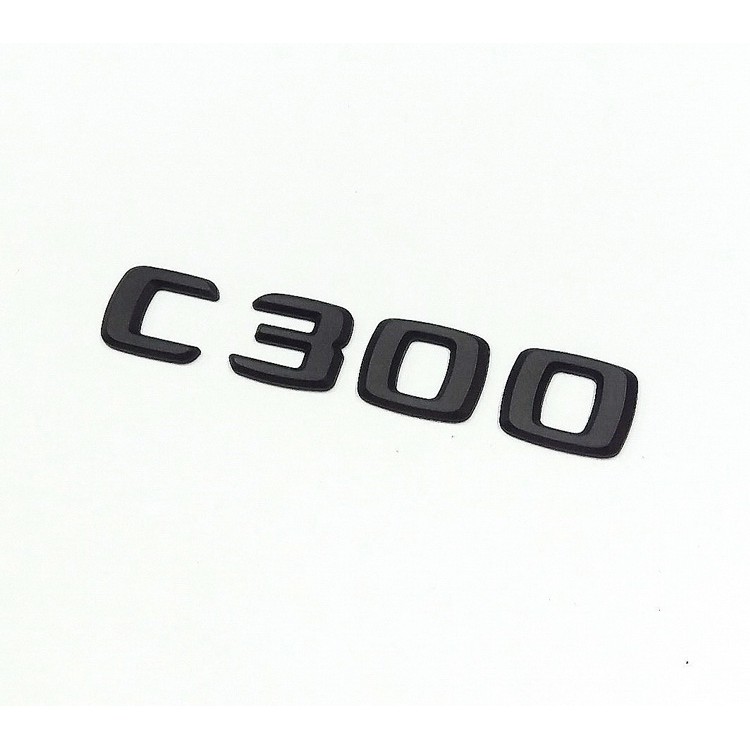 圓夢工廠 賓士Benz W204 S204 C204 2008~2014 C300 消光黑 後車箱字貼 字體同原廠款式