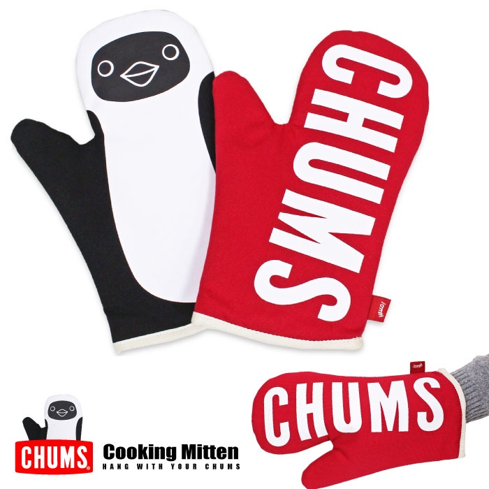 =CodE= CHUMS COOKING MITTEN 烹飪隔熱手套(紅白黑)CH62-1422 1966 防燙烤箱露營