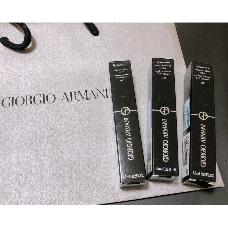 全新未使用 亞曼尼 Giorgio Armani 奢華絲絨訂製唇萃 400、500、501