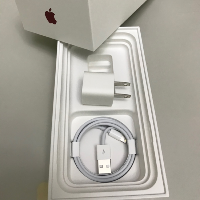 Apple 原廠lighting 傳輸線+原廠豆腐頭