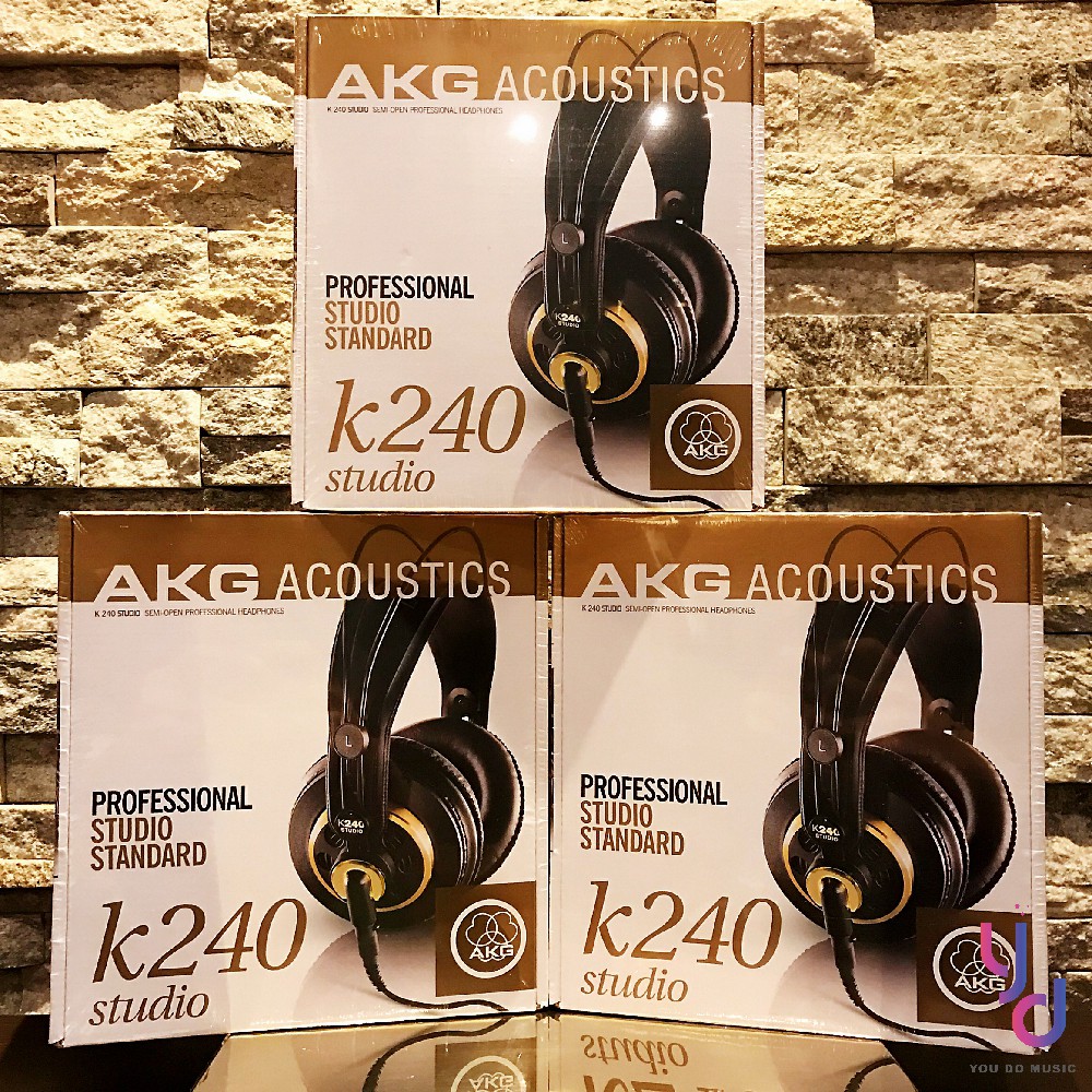 『正品並有保固』贈專用耳機架 AKG K240 Studio 監聽 耳機 錄音 直播 宅錄 半開放式 耳罩式 台灣公司貨