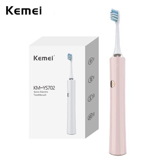 KEMEI 科美超聲波美白電動牙刷一次充電 110 天 42,000 VPM 3 種模式成人可充電牙刷