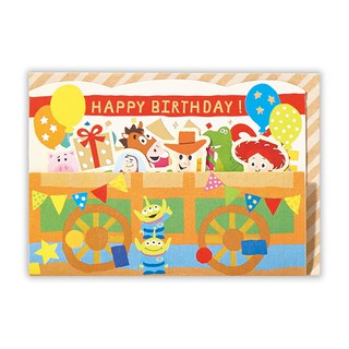 【莫莫日貨】Hallmark 日本進口 正版 迪士尼 玩具總動員 三眼怪 燙金立體 生日卡 卡片 63718
