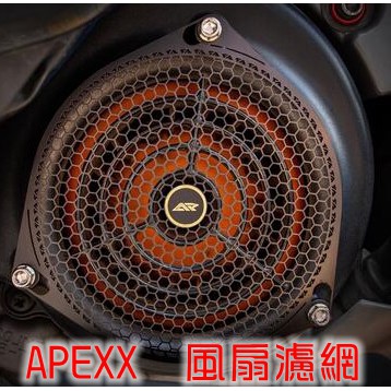 APEXX | 風扇蓋濾網 風扇蓋 濾網 護網 保護網 適用於 勁戰車系 雷霆 雷霆S JETS BWS G6 黑色