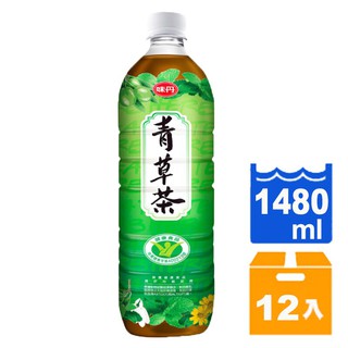 味丹 心茶道 健康青草茶 1480ml (12入)/箱【康鄰超市】