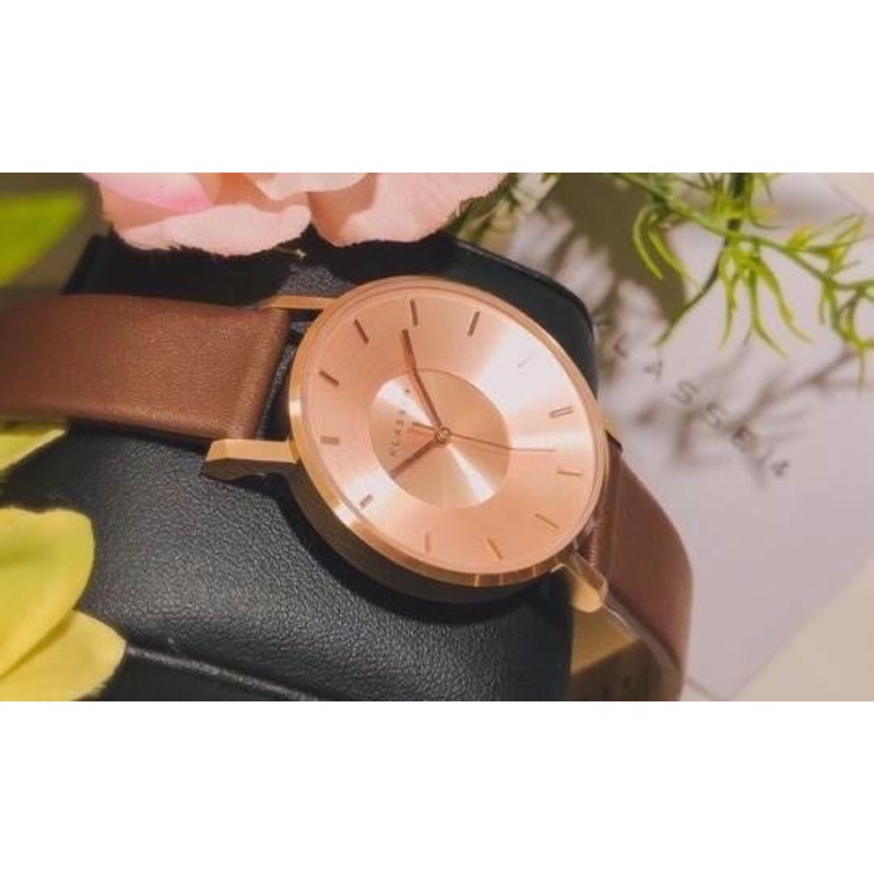 Klasse14 Volare Rose Gold Brown 36mm 42mm 玫瑰金咖啡棕色真皮錶帶手錶 蝦皮購物