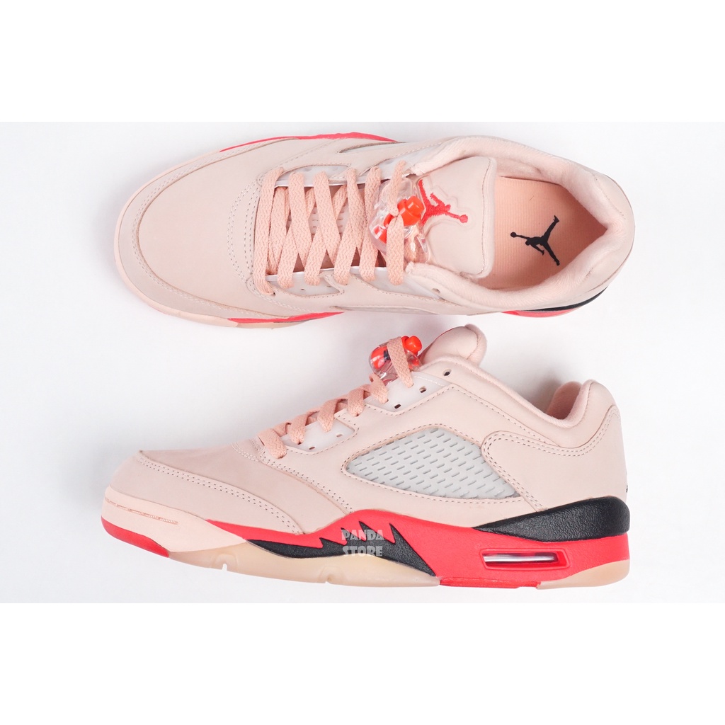 胖達）WMNS NIKE AIR JORDAN 5 RETRO LOW 運動鞋 DA8016-806 橘粉 男女