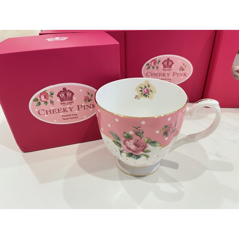 Royal Albert 英國皇室瓷器 現貨 cheeky pink系列 咖啡杯
