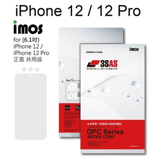 免運【iMos】3SAS系列保護貼iPhone 12 / 12 Pro (6.1吋)正面 超潑水、防污、抗刮 含鏡頭貼