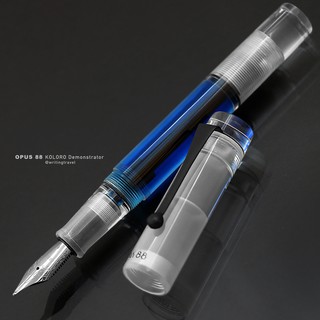台灣 OPUS 88 KOLORO Demonstrator 滴入式透明鋼筆: 透明色
