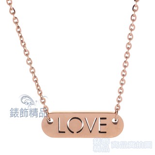 calvin klein ck飾品 kj7cpn100200女性 項鍊 love-玫瑰金316l白鋼