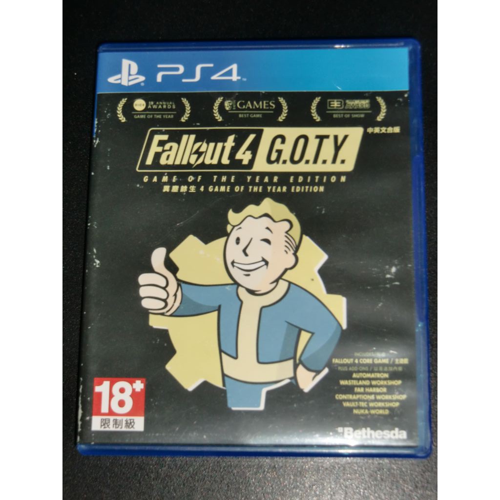 Ps4 異塵餘生4 年度版中文版年度版序號未用fallout 4 Game Of The Year 蝦皮購物