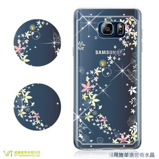 (現貨在台,中永和可面交) Samsung Galaxy Note5施華洛世奇水晶 彩繪空壓殼 軟殼【楓彩】