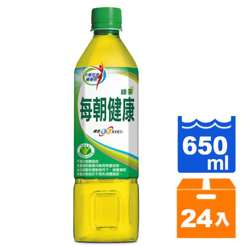 每朝健康綠茶650ml(24入)/箱【康鄰超市】