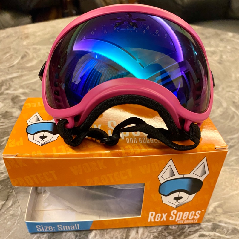 美國 Rex Specs 寵物抗UV護目鏡 粉紅 S