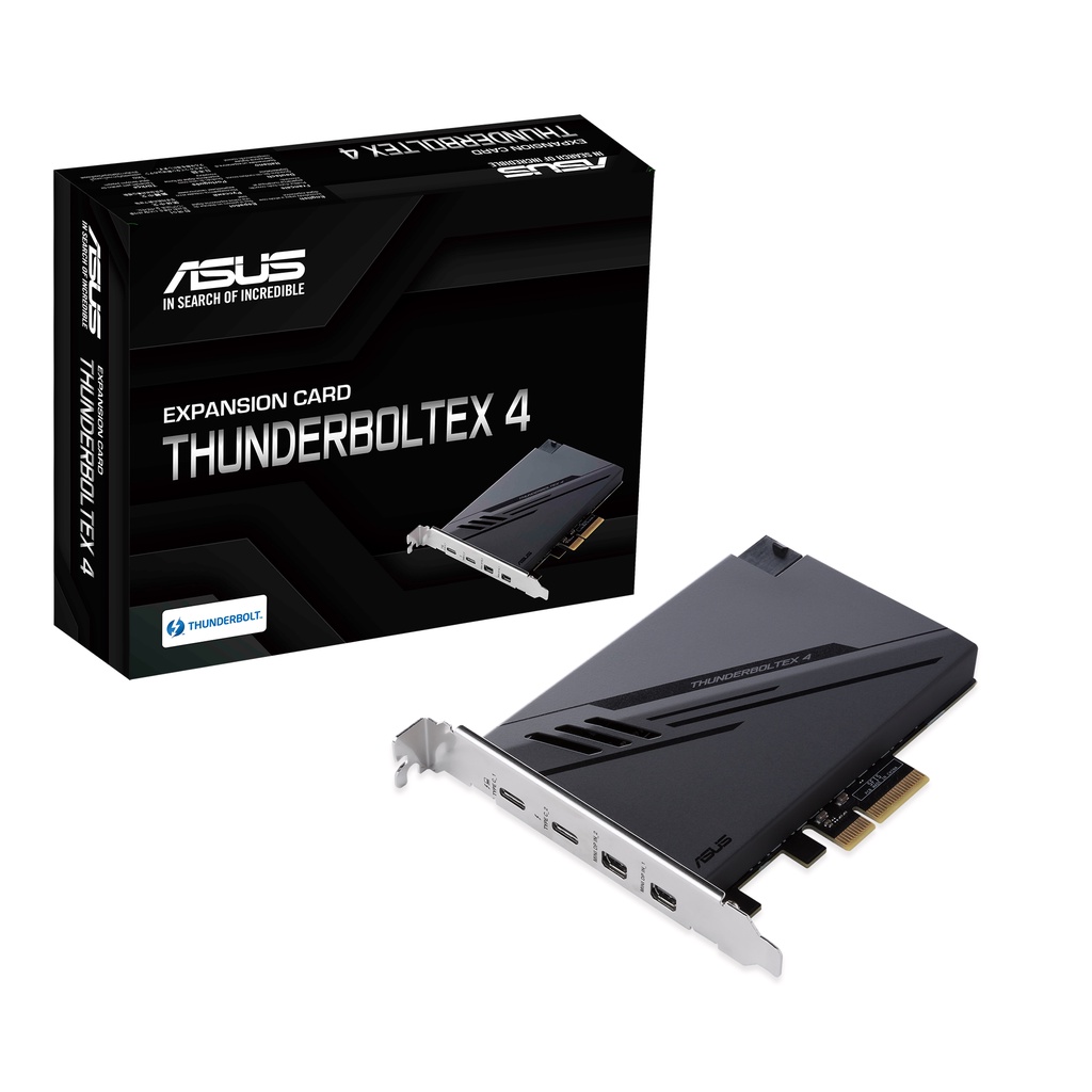 ASUS ThunderboltEX 4 擴充卡 雙 Thunderbolt™ 4 連接埠PCIe® 3.0 x4 介面