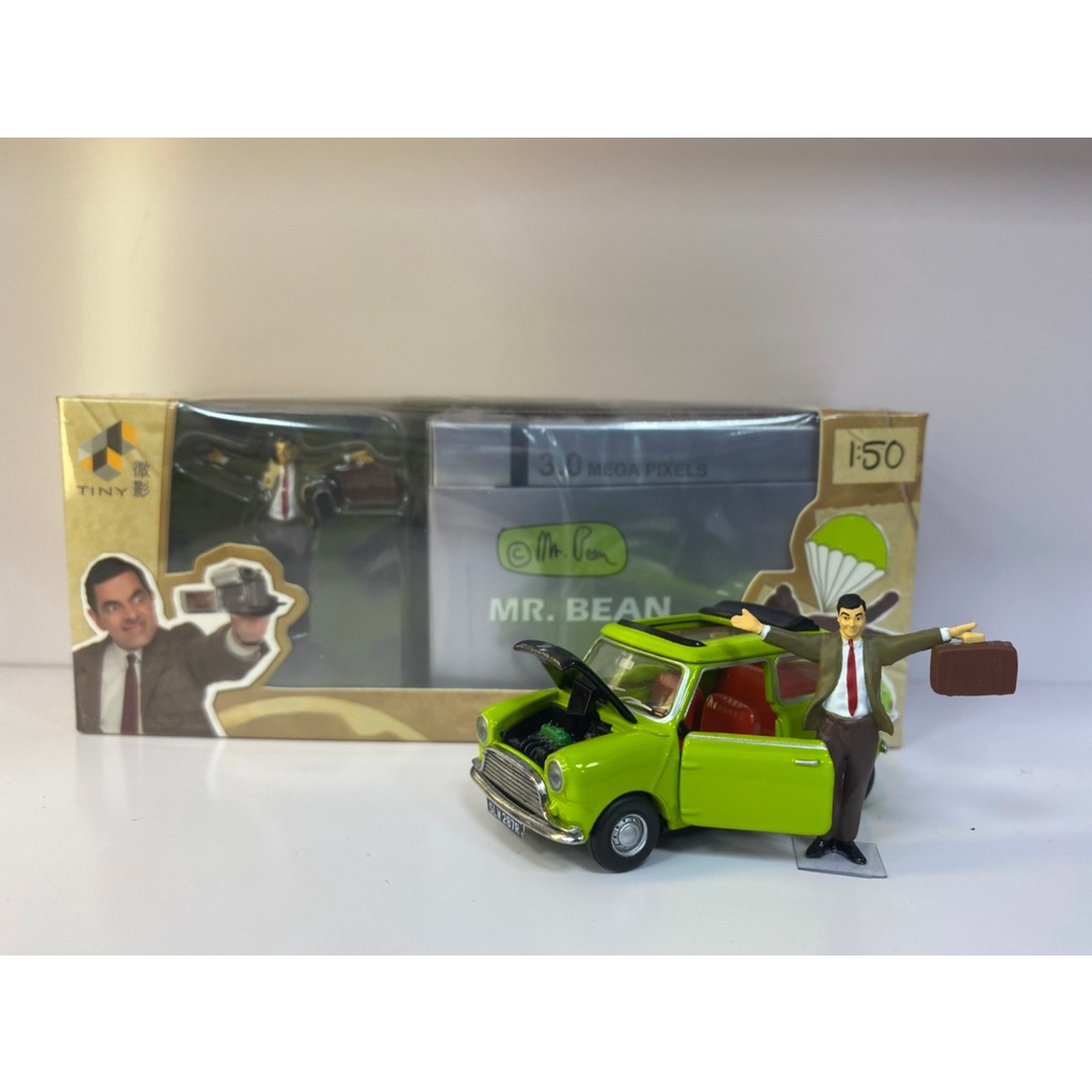 {TZ玩車庫} Tiny 微影 1/64 Mr.Bean 豆豆先生 Mini Cooper Schuco 模型車