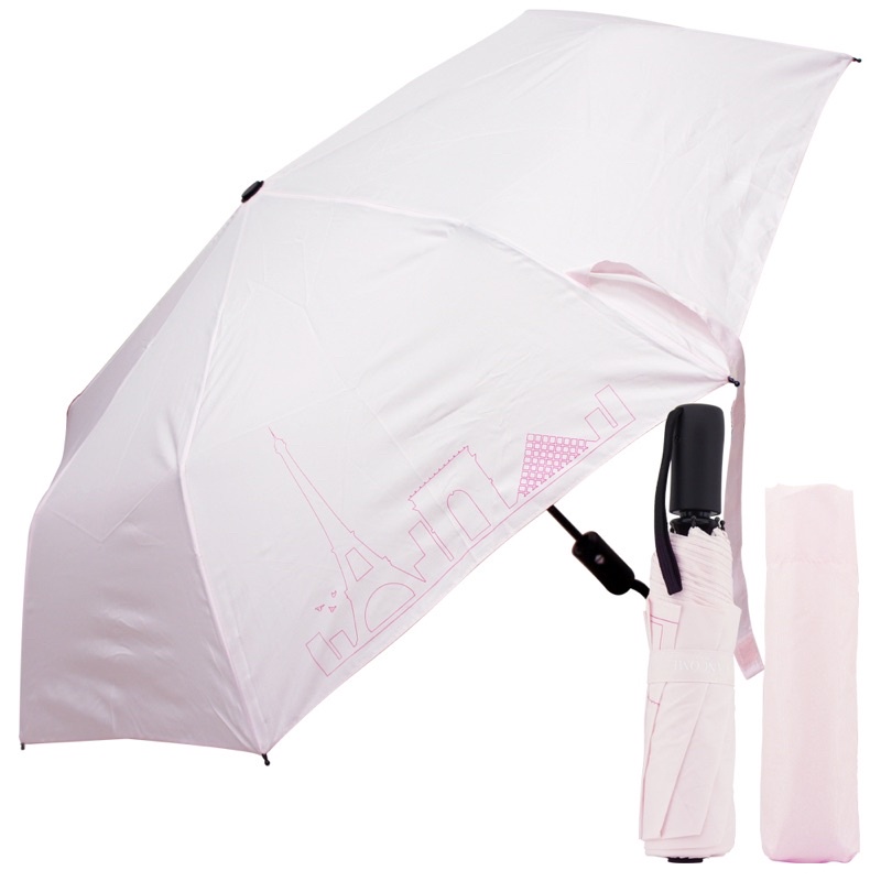 蘭蔻Lancôme 法式粉嫩折傘 雨傘 折疊傘 遮陽傘