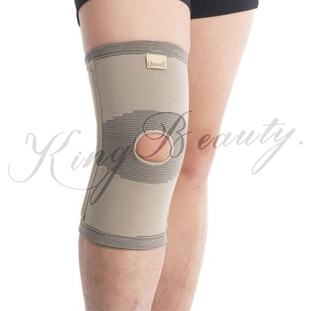 OSWELL O-25 竹炭單側條開洞護膝 穿戴式護膝 膝部護具 “丹力”肢體護具(未滅菌)