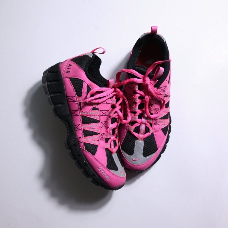 Supreme X Nike Air Humana 17 Fire Pink US 8.5 2手 8成新 無原盒
