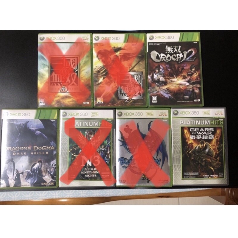 XBOX 360 二手遊戲  蛇魔無雙2 龍族教義 N3九十九夜 戰爭機器