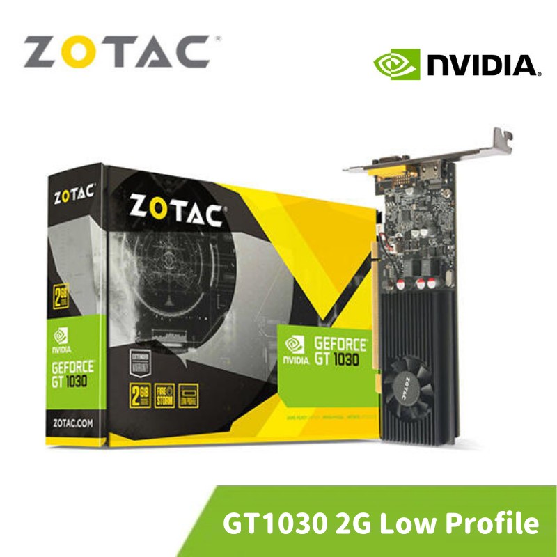 ZOTAC 索泰 GeForce GT 1030 2GB Low Profile 顯示卡