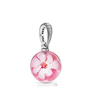 潘朵拉PANDORA絕版品{粉色桃花}吊飾$1300