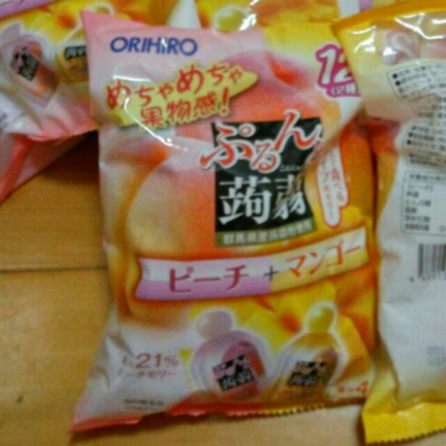 圓夢園🐣現貨 芒果+水蜜桃口味 12入ORIHIRO日本蒟蒻果凍