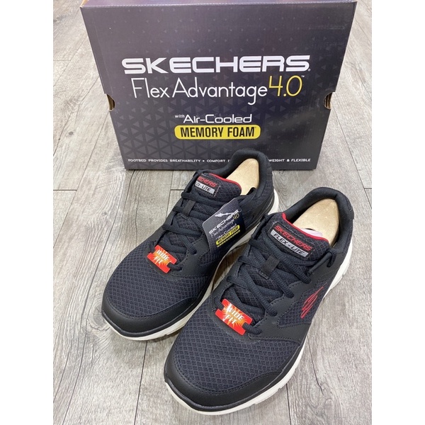 SKECHERS-232225WBKRD 現貨 綁帶 健走鞋 慢跑鞋  寬楦頭 工作鞋 運動鞋 休閒鞋 輕量 透氣 止滑