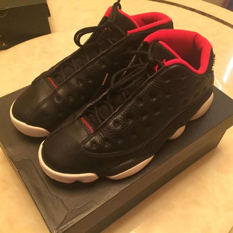 AIR JORDAN 13 RETRO LOW US10 黑紅BRED配色
