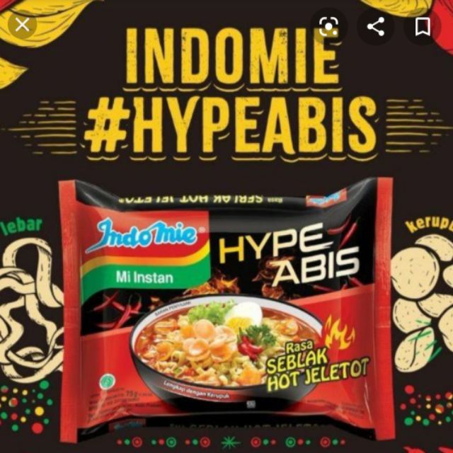 INDOMIE SEBLAK HOT JELETOT TOKO INDO