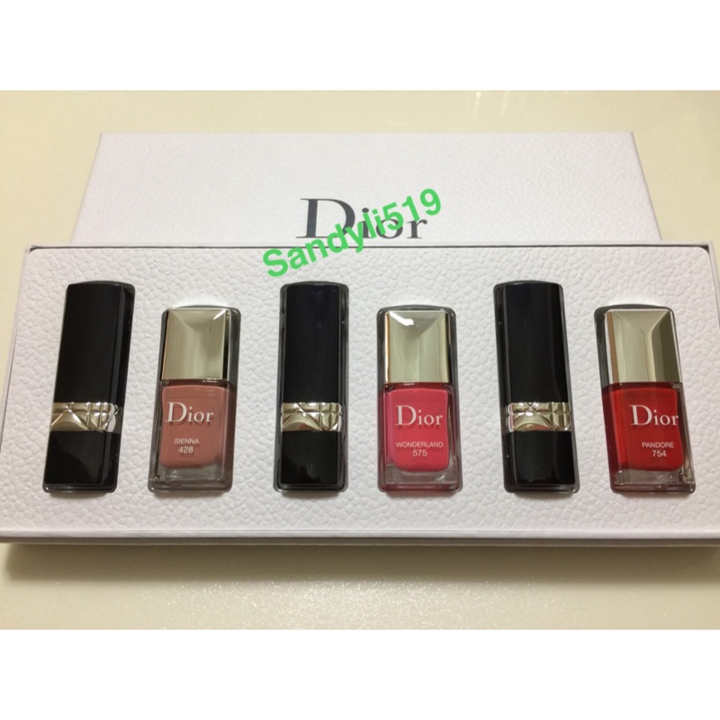 Dior 迪奧 藍星唇甲組 唇膏#459 #567 #080 指甲油#428#575#754 盒裝經典款 附提袋送禮大方