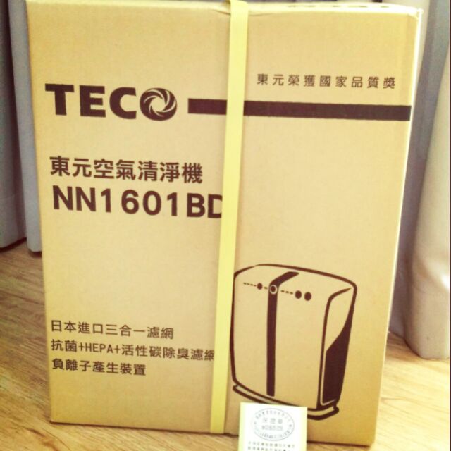 全新 保固期 現貨 TECO 東元 負離子 空氣清淨機 NN1601BD 東元空氣清淨機