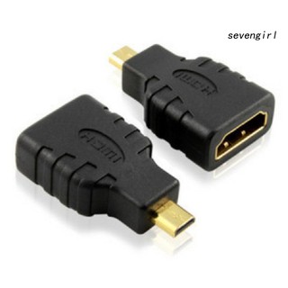 【SG】用於電視平板手機的迷你微型 Hdmi 公頭轉 HDMI 母頭適配器轉換器