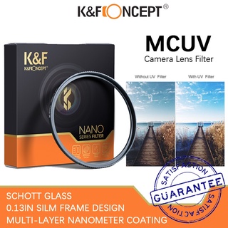 K&f Concept MCUV 濾鏡超薄鏡框 SCHOTT 玻璃納米鍍膜濾鏡 KF 100% 原裝 NANO 系列 3