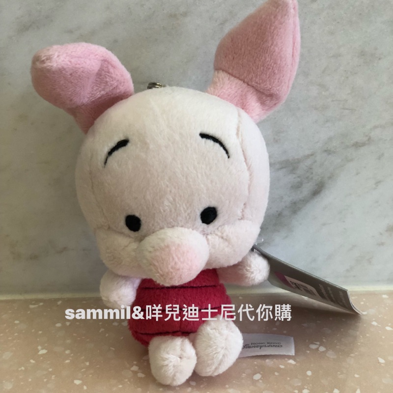 Sammi香港迪士尼代購—小熊維尼家族 小豬 Pig 絨毛娃娃吊飾/鑰匙圈