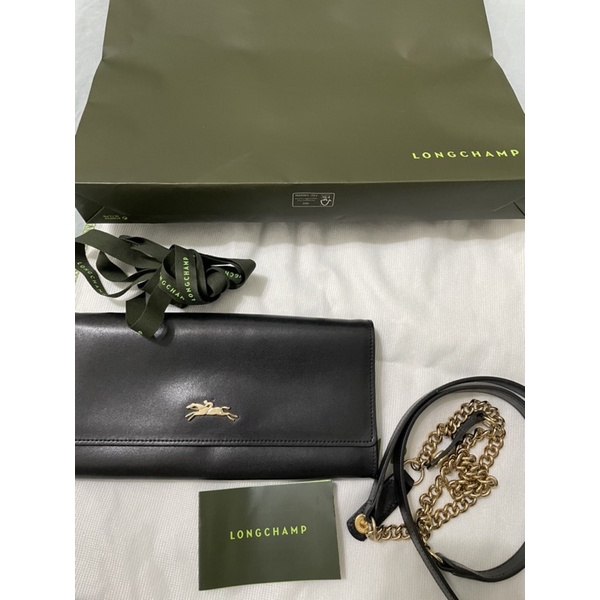 二手 longchamp honoré 404 WOC 兩用長夾包