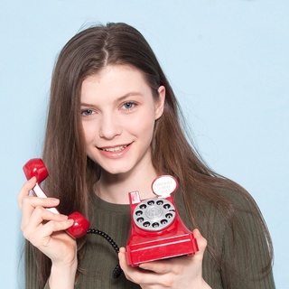 電話錢罐禮品兒童創意儲蓄罐塑膠存錢罐 懷舊復古電話存錢筒